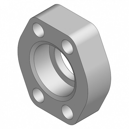 Tompkins Hydraulic Fitting-Flange08 PIPE WELD-08FL C62 WC42-08-08
